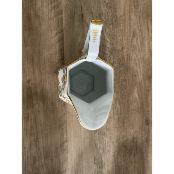 Royal Danube Small Pitcher  Multi Color Floral With Gold Trim Stamped 20oz - Picture 5 of 9